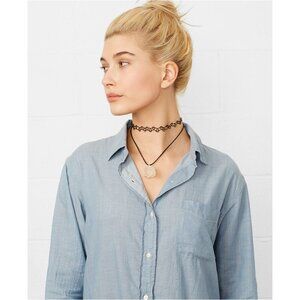 Raulph Lauren Denim & Supply Boyfriend Shirt 100% Cotton Medium